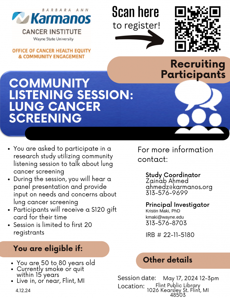 Lung Cancer Screening Flyer 
