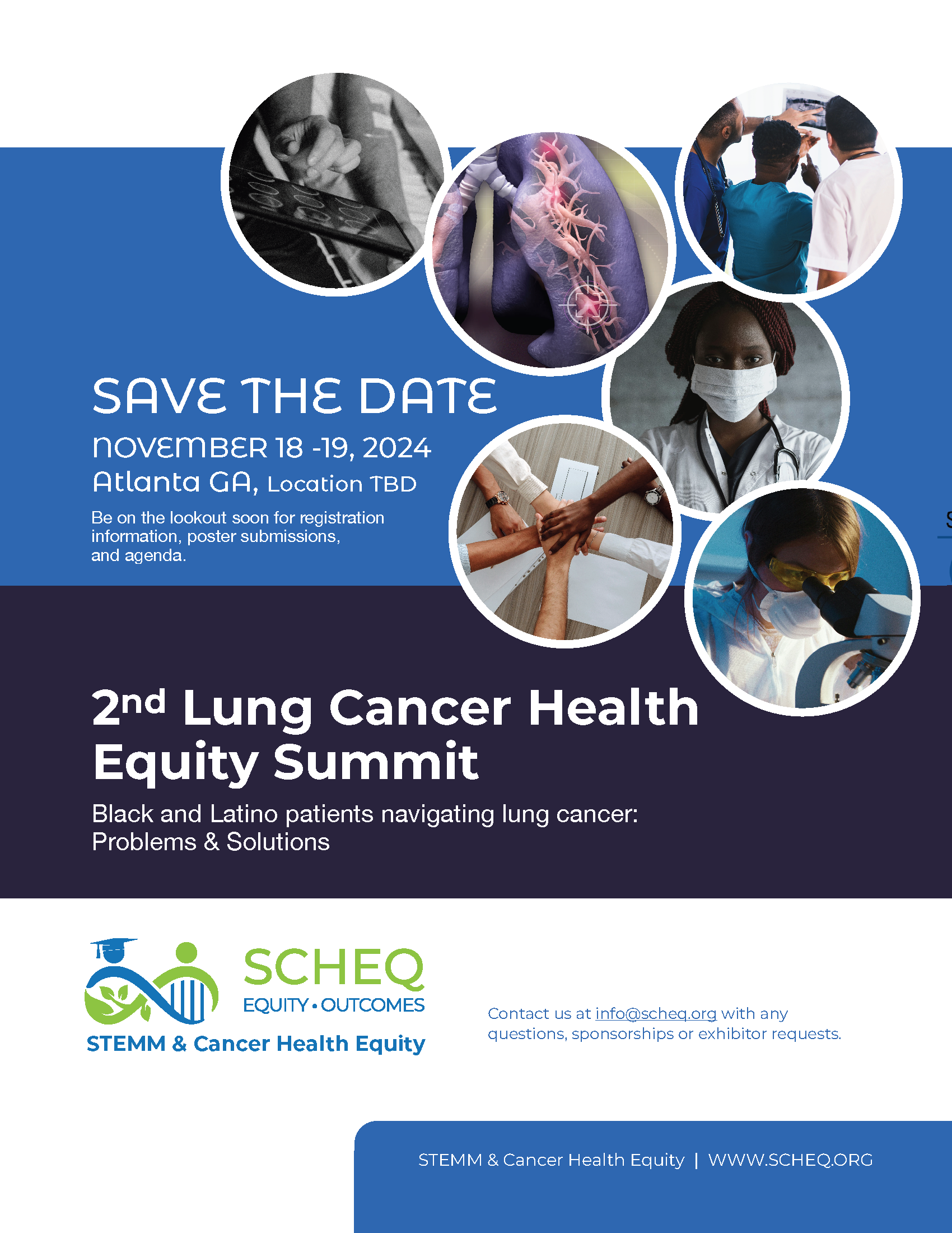 Save the Date: 2nd Lung Cancer Health Equity Summit - STEMMCHEQ